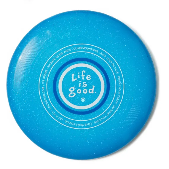 Life is Good Vintage Wordmark Stacked Disc