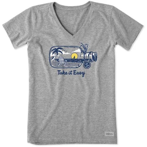 Life is Good Women's Crusher Vee Take It Easy