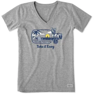 Life is Good Women's Crusher Vee Take It Easy