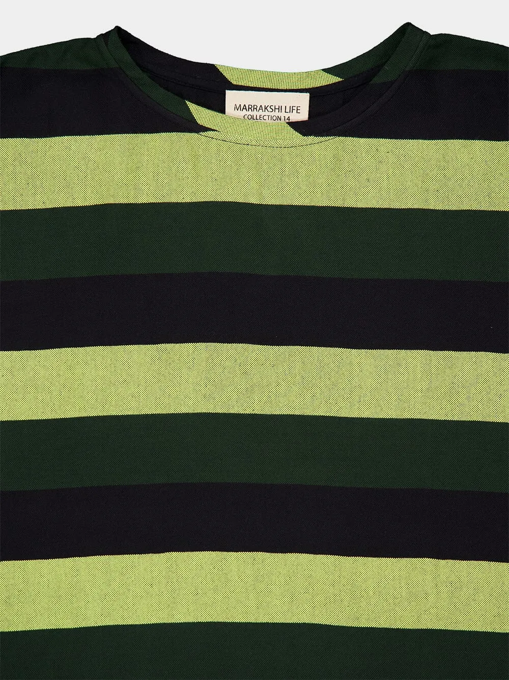 Lime Stripe Summer Dress