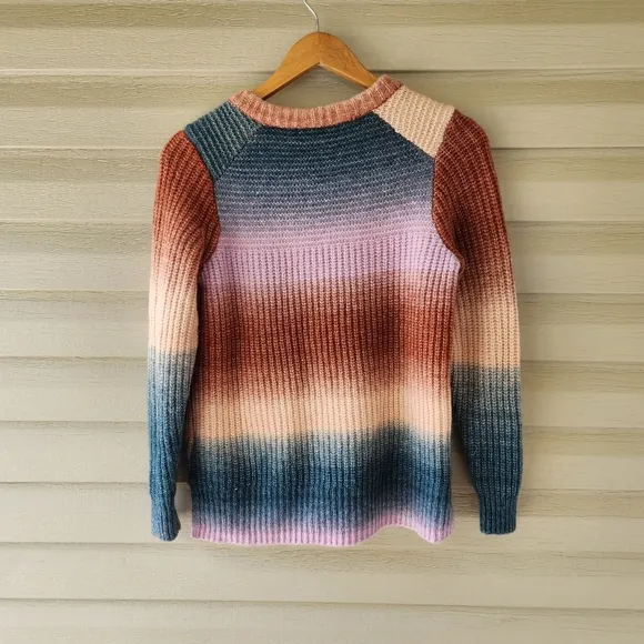 Madewell Space Dyed button shoulder pullover sweater size S