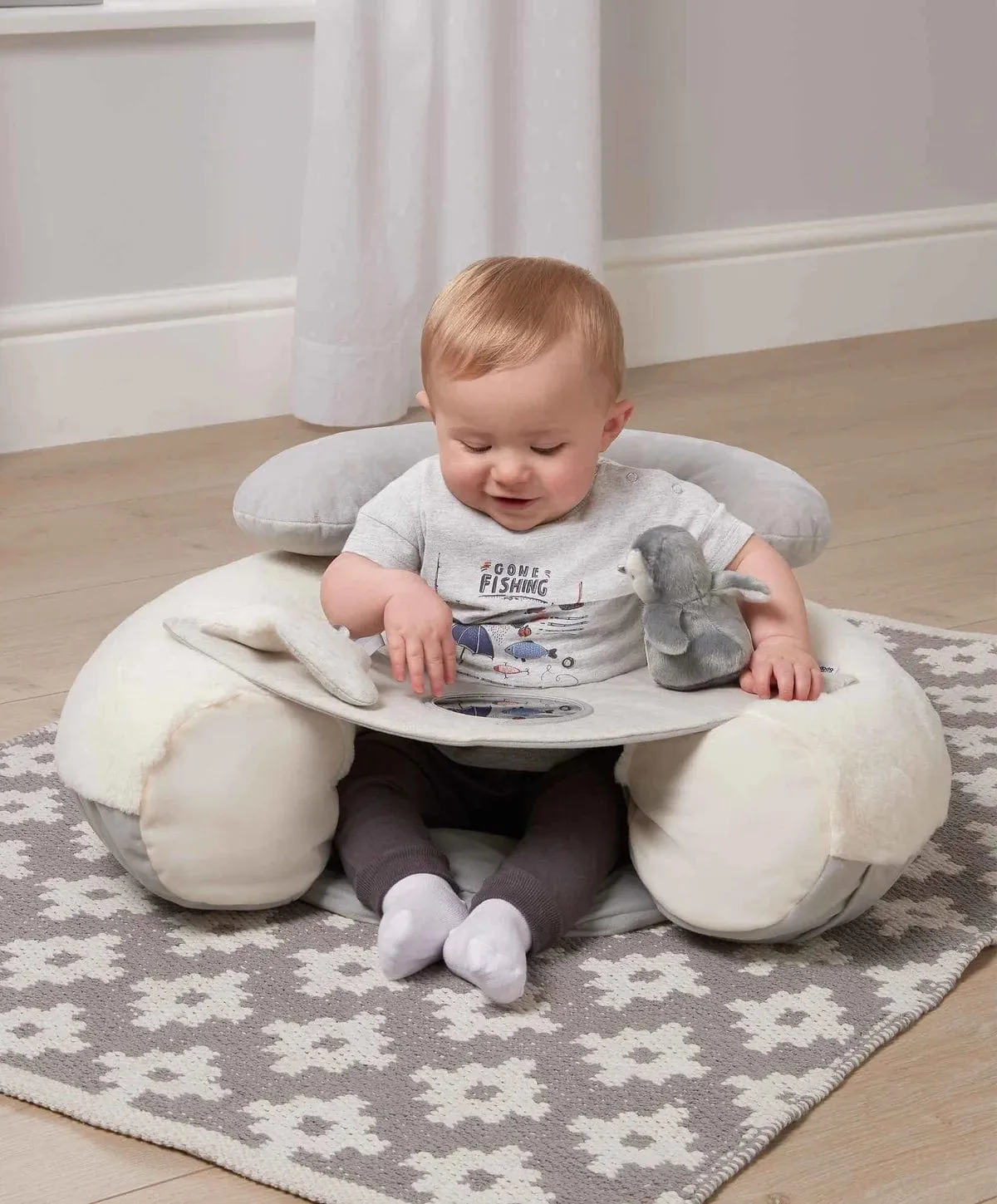 Mamas & Papas Sit & Play Baby Floor Seat - Wish Upon A Cloud