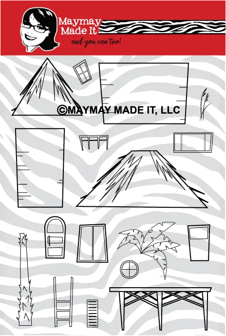 Maymay's Brenda's Beach House 6x8 Stamp Set {A82}