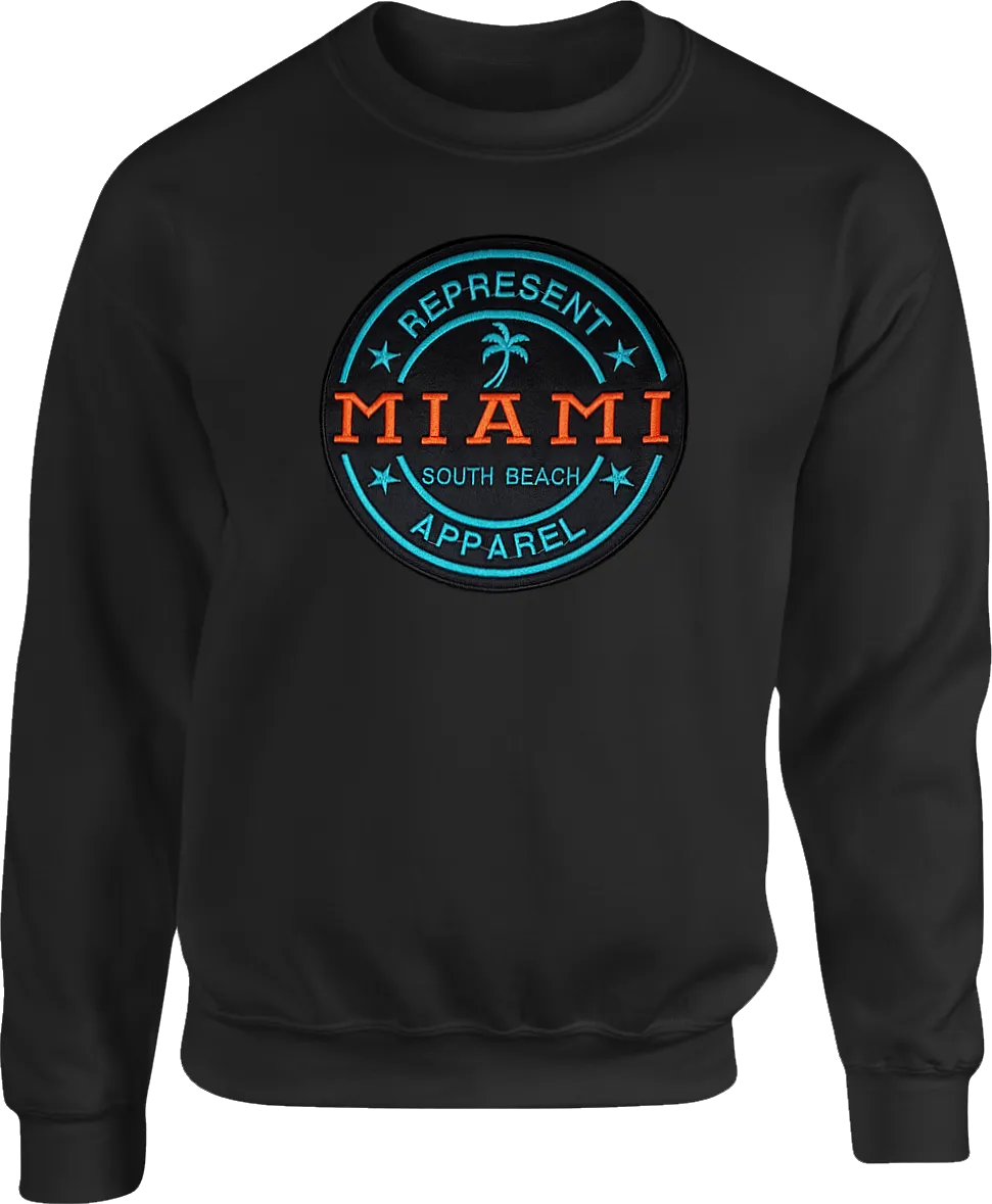 Miami South Beach Sweatshirt Black