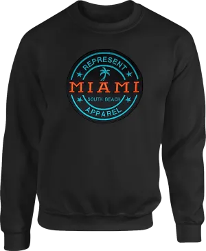 Miami South Beach Sweatshirt Black