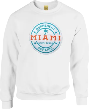 Miami South Beach Sweatshirt White