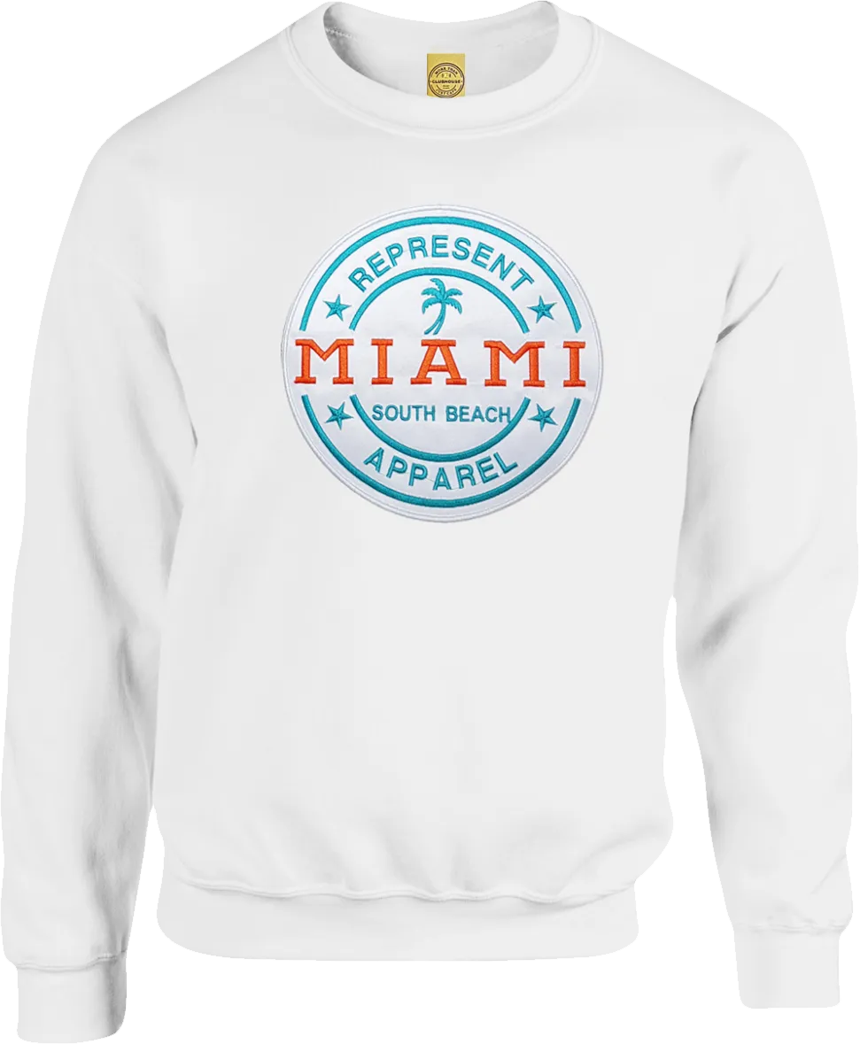 Miami South Beach Sweatshirt White