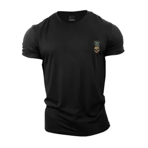 Mini Pineapple Skull Cotton T-Shirt
