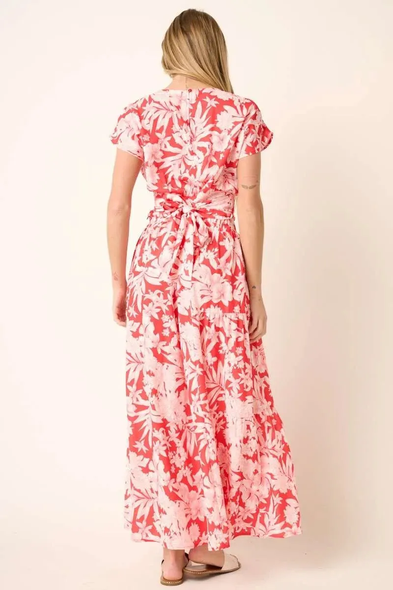 Mittoshop Tropical Print Top and Skirt Set