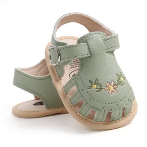 Myleleya Baby Girls Sandals Summer Baby Girl Flat Shoes Beach Sandal Infant Newborn Crib Shoes First Walkers Prewalkers Shoes