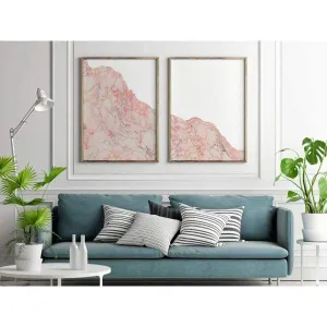 Nantucket Collection | Set of 2 Pink Marble art prints