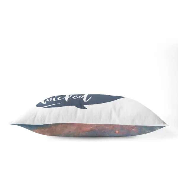 Nantucket Collection | Wicked Whale rectangle throw pillow