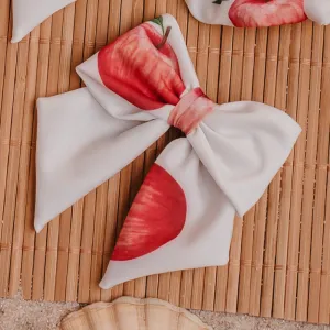 New In Meia Pata Beach Apples Bow Hair Clip SS25