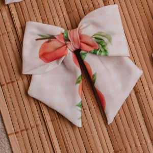 New In Meia Pata Beach Peaches Bow Hair Clip SS25
