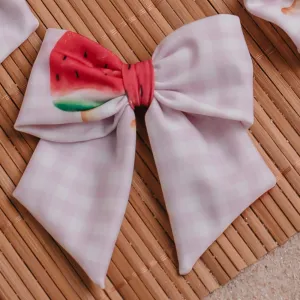 New In Meia Pata Beach Watermelon Bow Hair Clip SS25