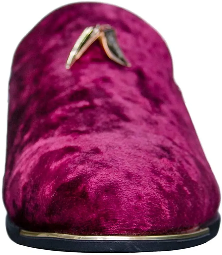 NXY Mens Velvet Tassel Loafers Smoking Slipper Party Blue and Gold Dress Shoes Non-Slip Casual Driving Shoes
