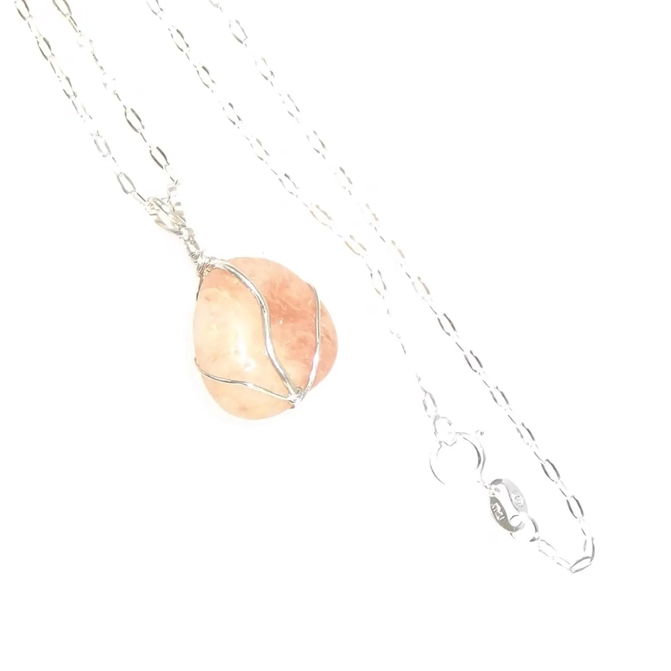 Ocean Tumbled Quartz "Cape May Diamond" Necklace