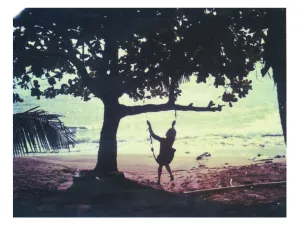 On A Swing, At Sunset