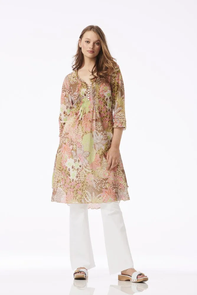 One Season Middy Poppy Dress Mauritius - Coffee