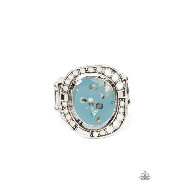 Paparazzi Beach Bijou - Blue Stretch Ring