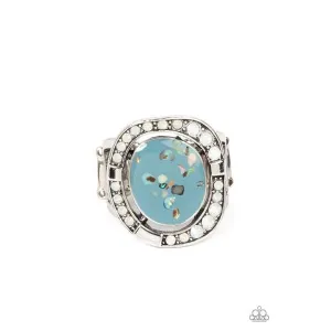 Paparazzi Beach Bijou - Blue Stretch Ring