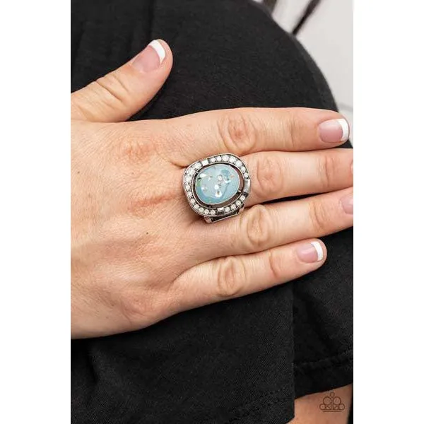 Paparazzi Beach Bijou - Blue Stretch Ring