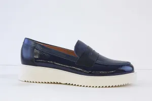 PITILLOS - 10384 PLATFORM SLIP-ON SHOE - NAVY