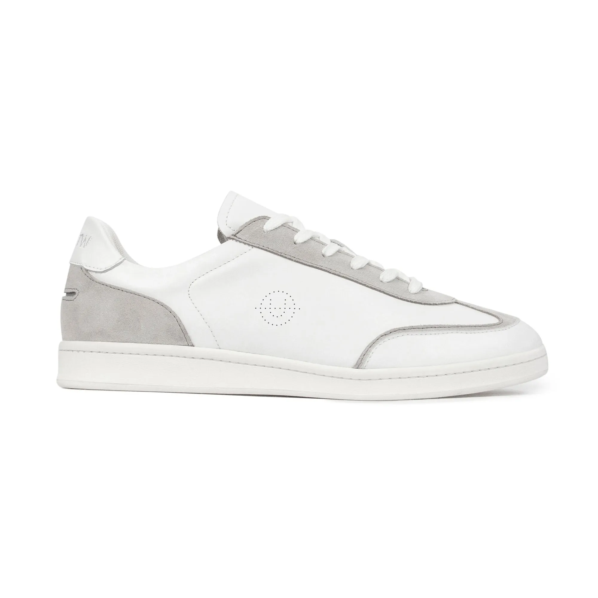 Portelet Leather White / Grey