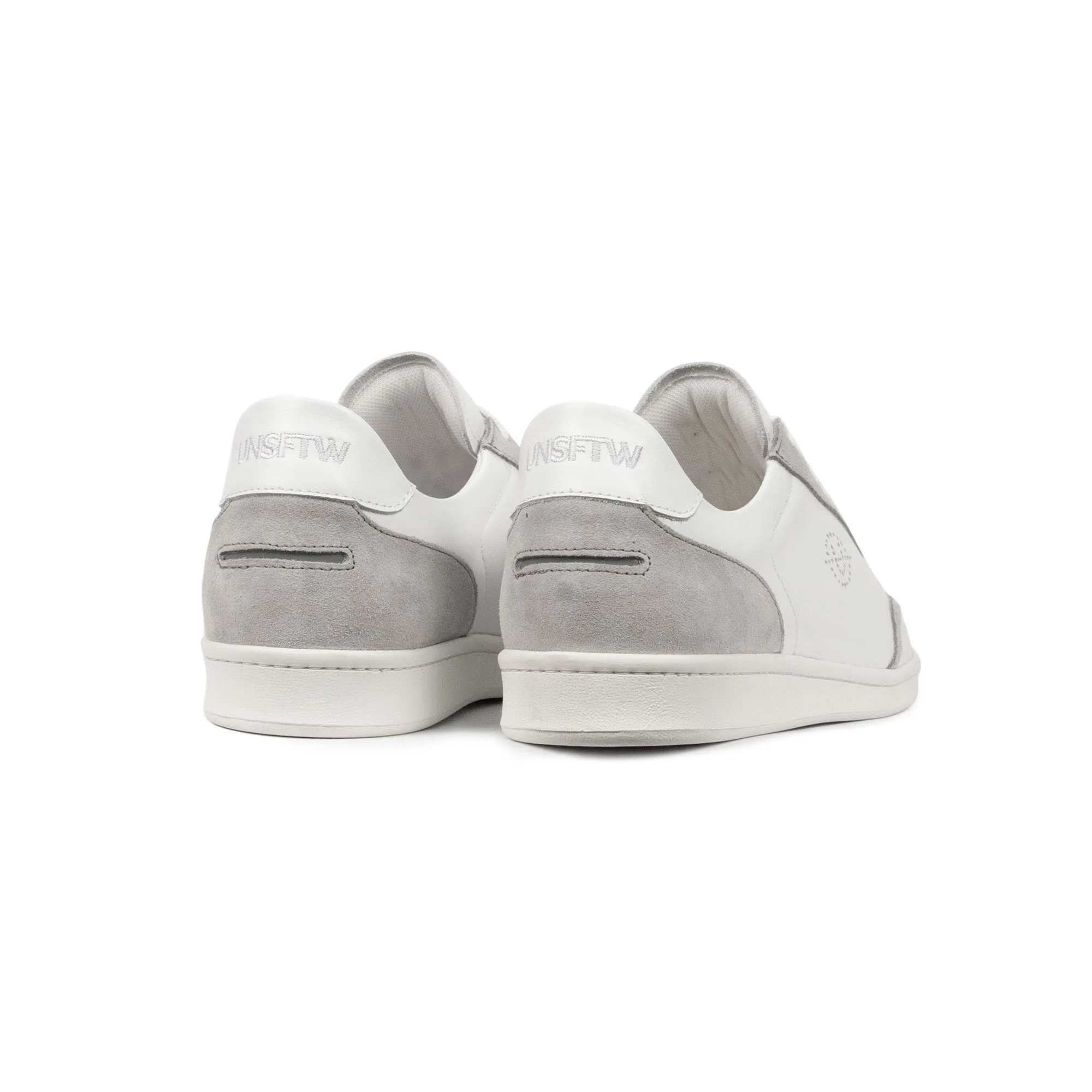 Portelet Leather White / Grey