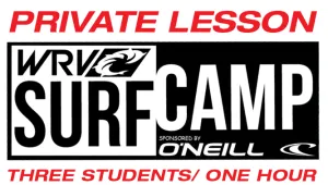 PRIVATE SURF LESSON: 3 STUDENTS, 1 HOUR