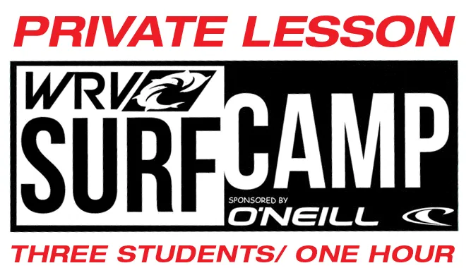 PRIVATE SURF LESSON: 3 STUDENTS, 1 HOUR