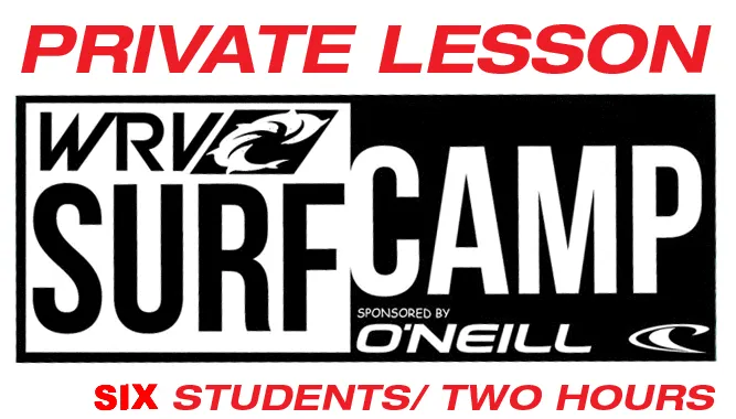 PRIVATE SURF LESSON: 6 STUDENTS, 2 HOURS