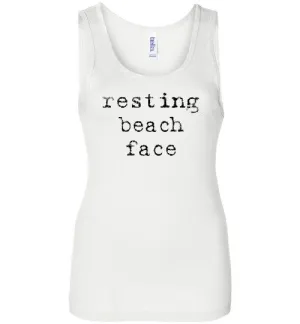 Resting Beach Face Tank