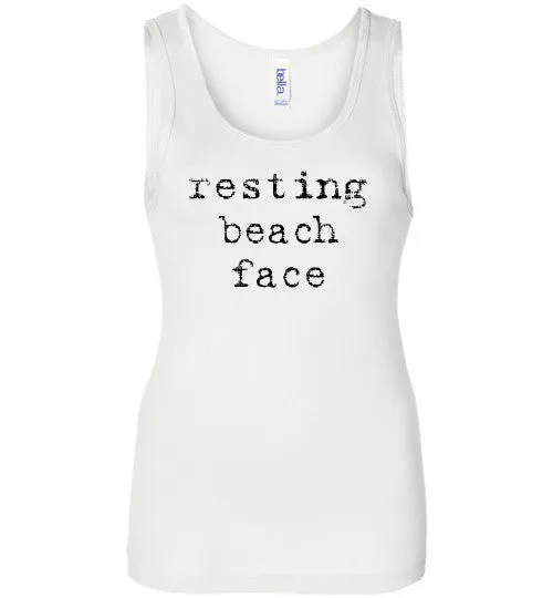 Resting Beach Face Tank