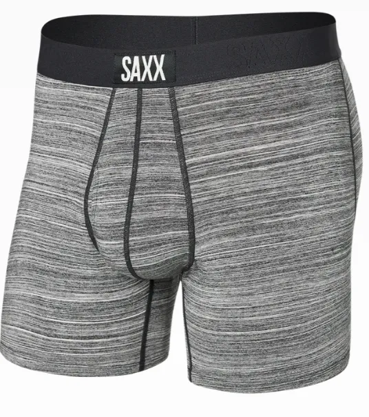 Saxx Ultra Soft BB Fly - Spacedye Heather Grey