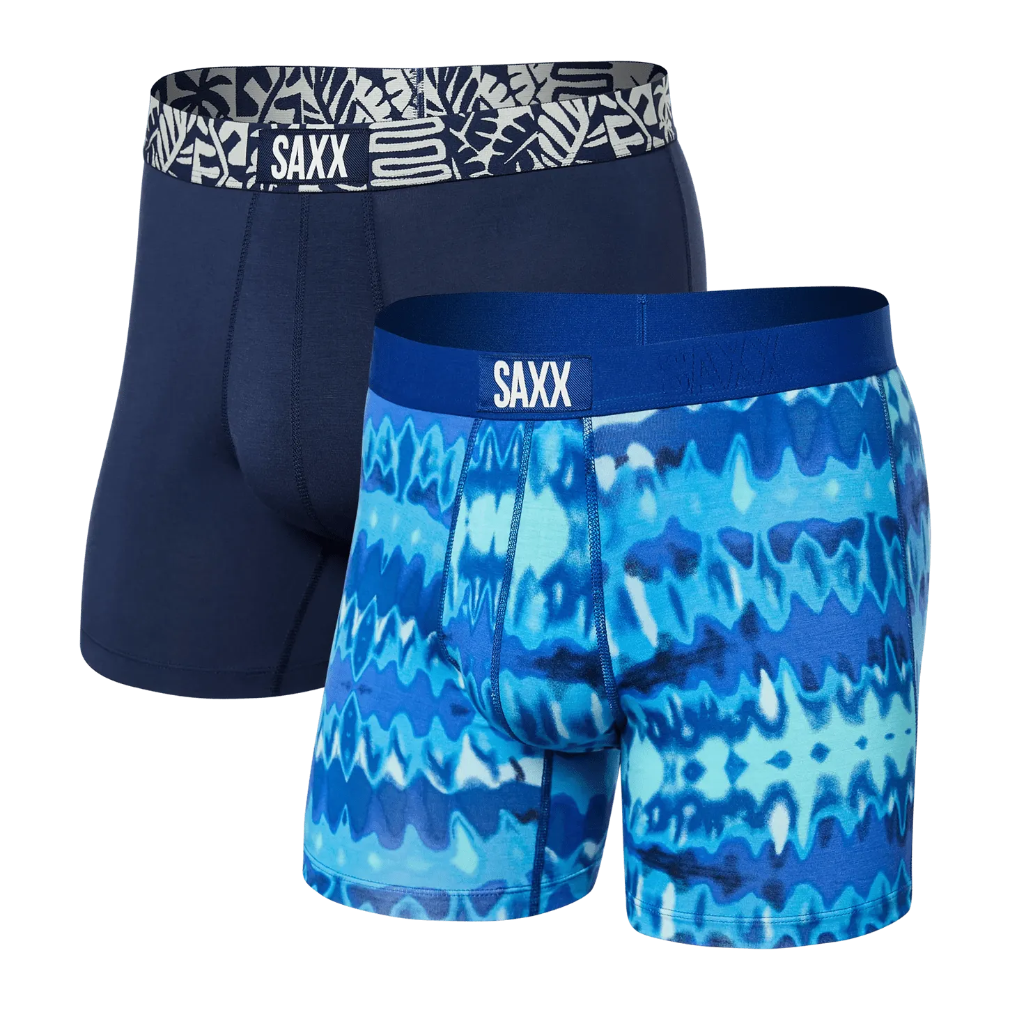 Saxx Vibe Boxers - Optik Tie Dye / Navy Tile (2 Pack)