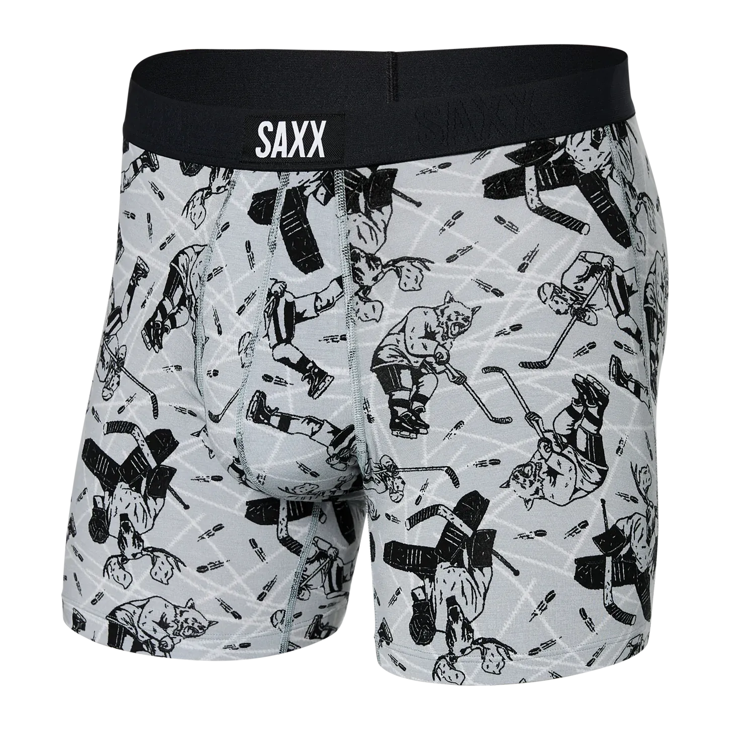 Saxx Vibe Underwear - Wild Slapshot- Liner Grey