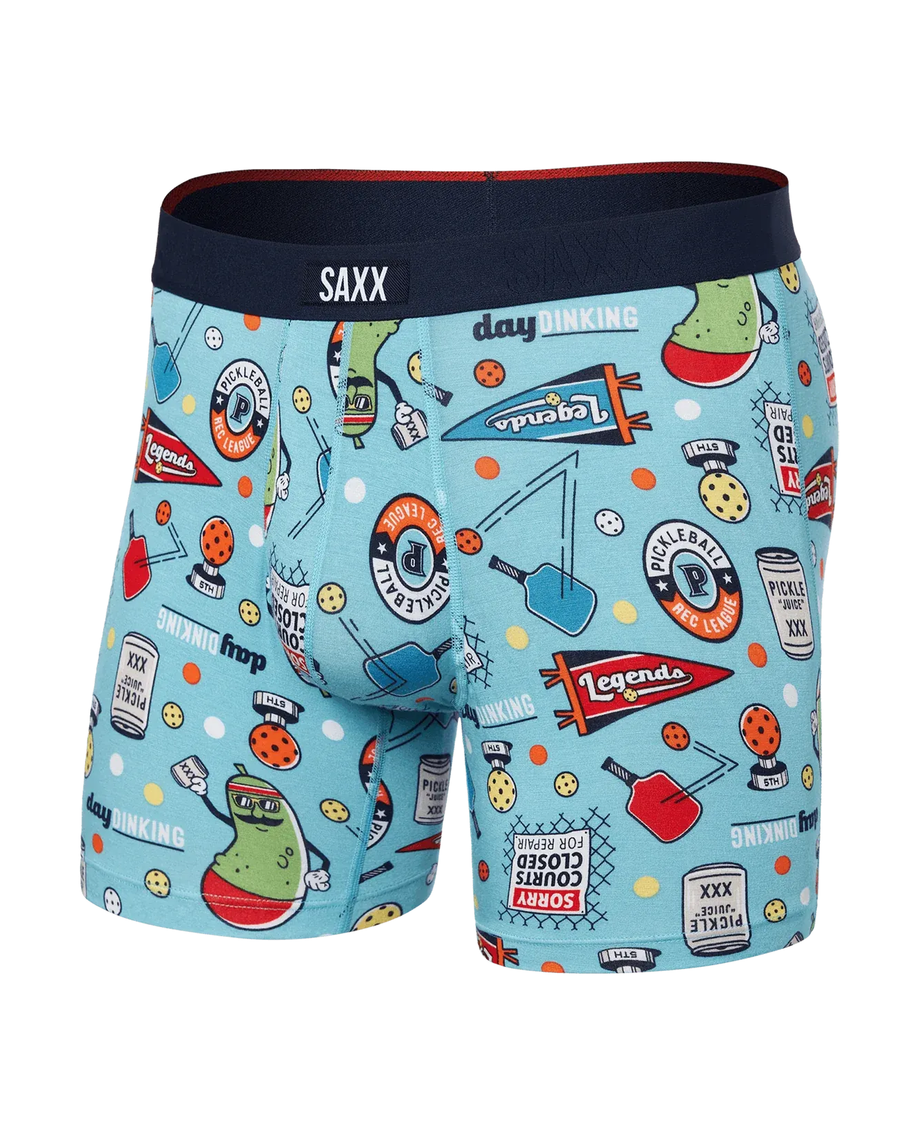 Saxx Vibe XTRA Underwear -  Pickleball Legends-Aqua