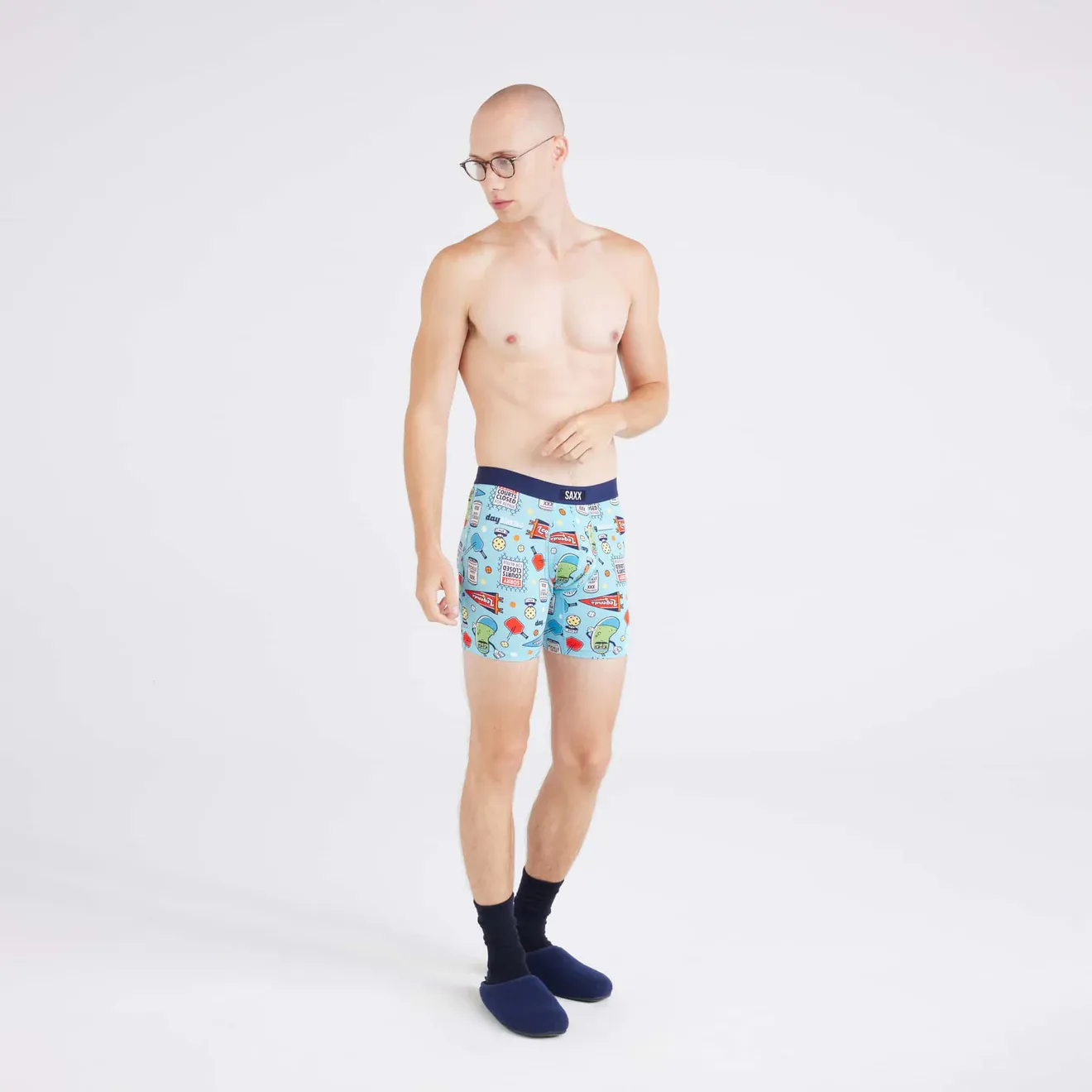 Saxx Vibe XTRA Underwear -  Pickleball Legends-Aqua
