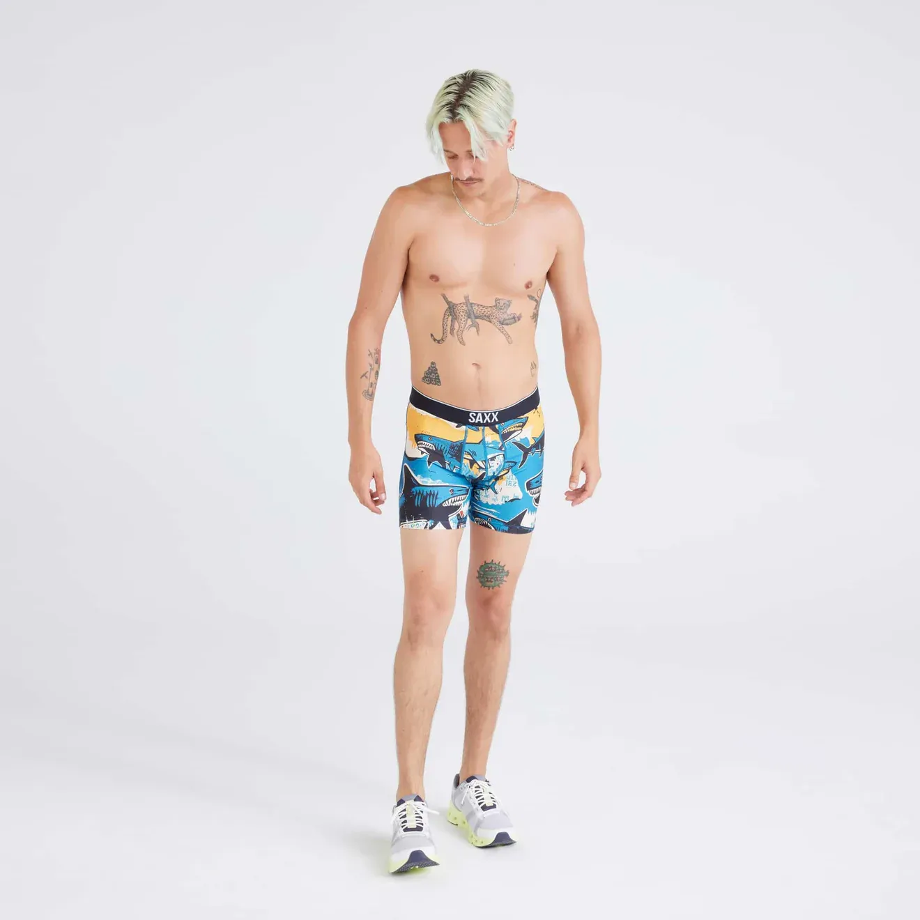 Saxx Volt Underwear -Shark Street-Blue
