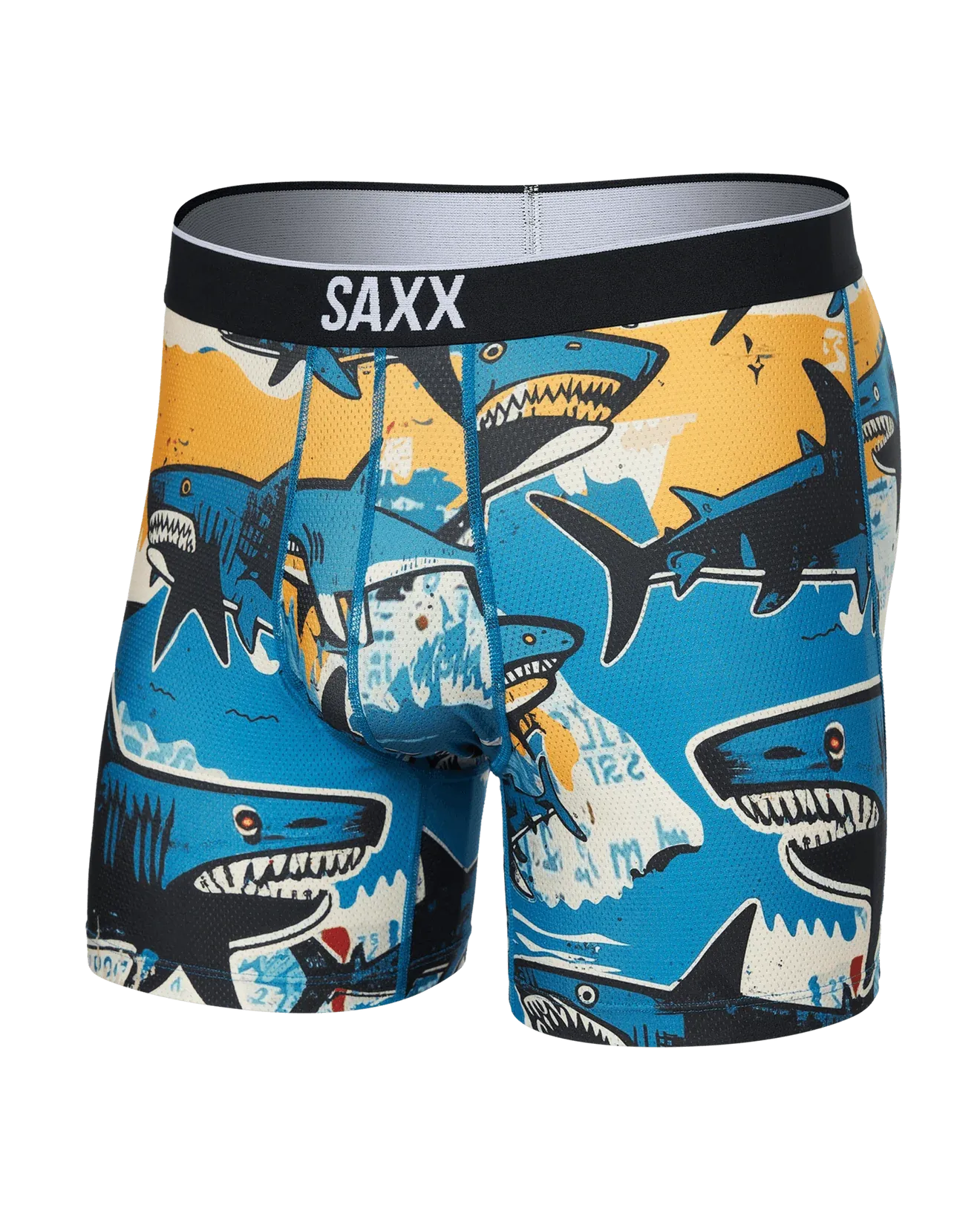Saxx Volt Underwear -Shark Street-Blue