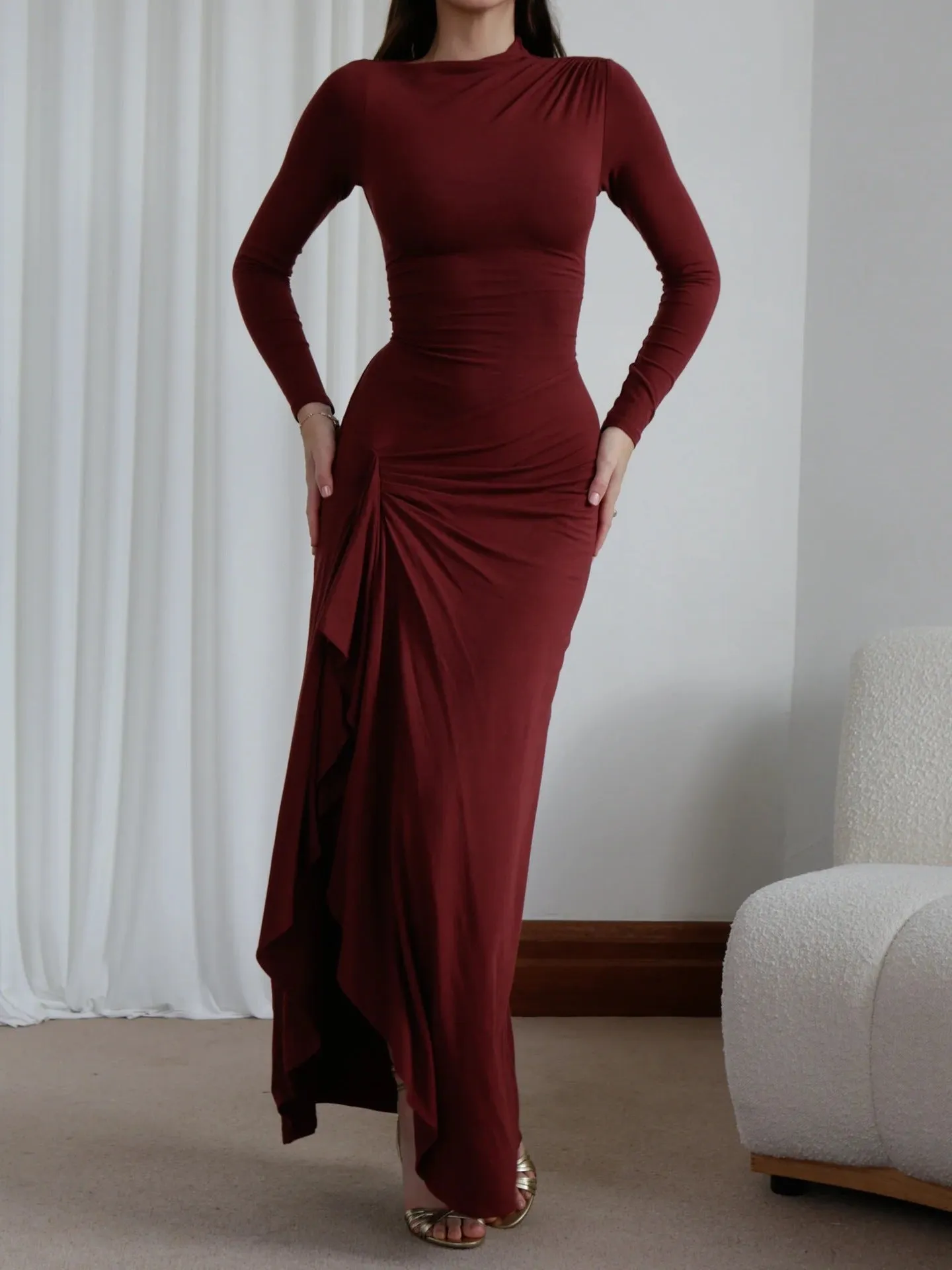 Serena – Elegant Women’s Wrap Maxi Dress