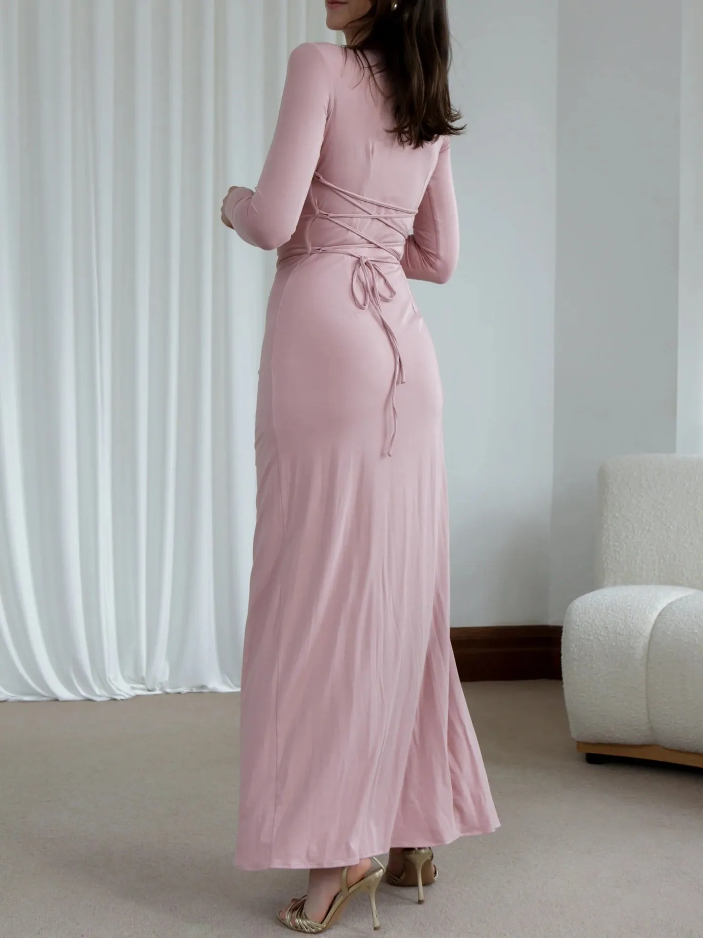 Serena – Elegant Women’s Wrap Maxi Dress