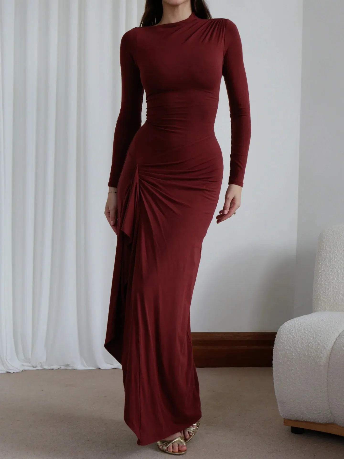Serena – Elegant Women’s Wrap Maxi Dress