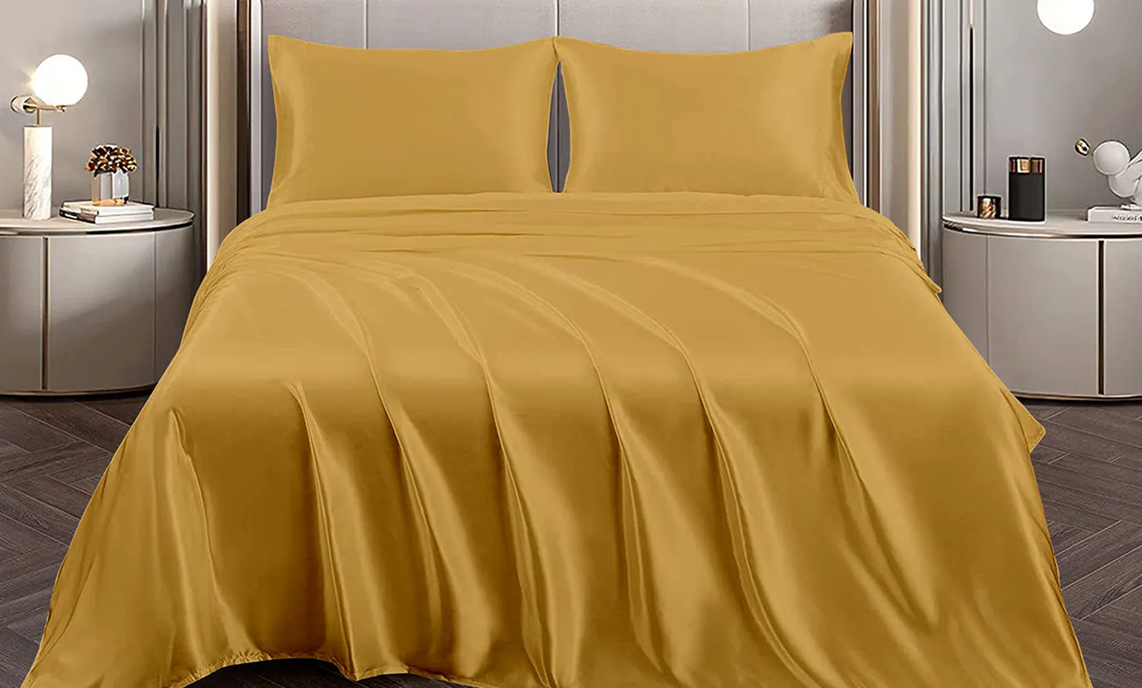 Silky-Soft Satin Sheet Set (4-Piece)