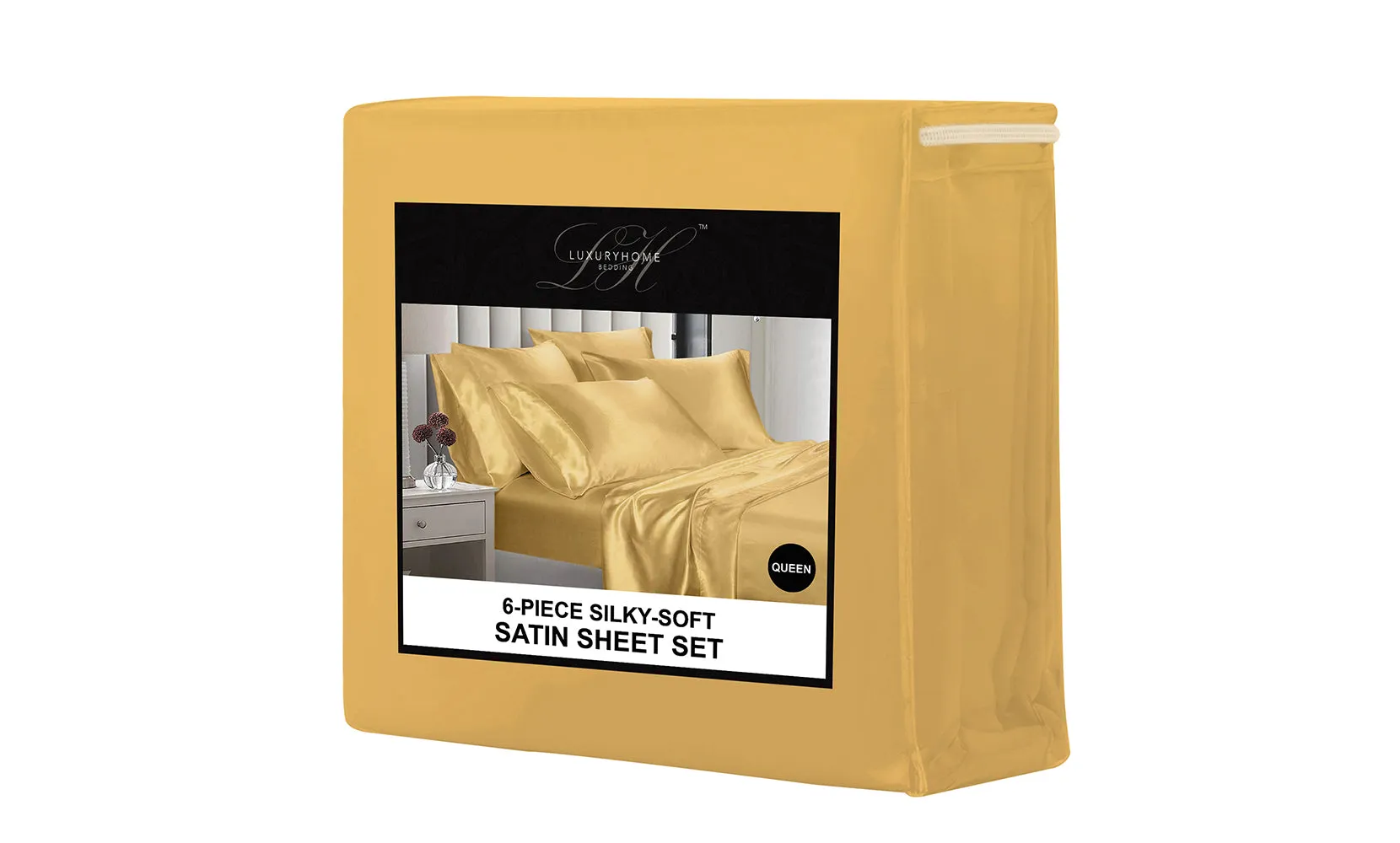 Silky-Soft Satin Sheet Set (4-Piece)