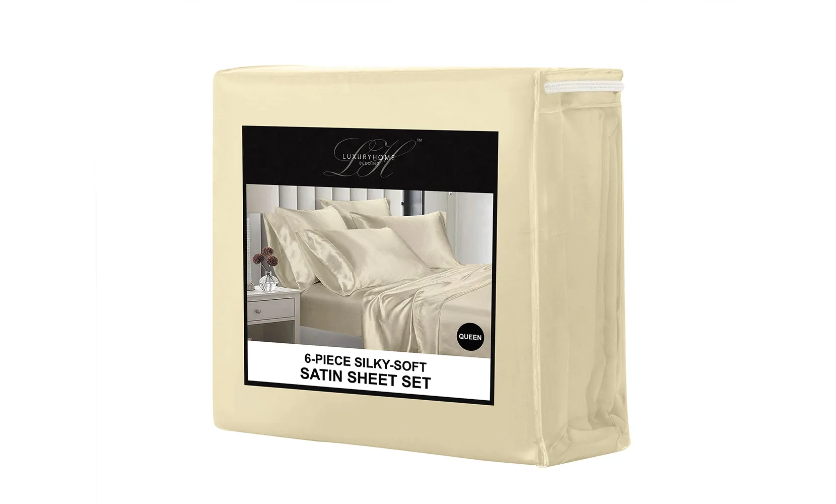 Silky-Soft Satin Sheet Set (4-Piece)