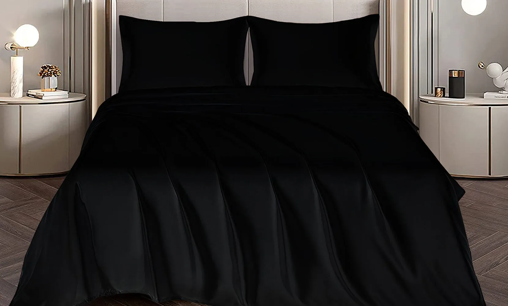 Silky-Soft Satin Sheet Set (4-Piece)