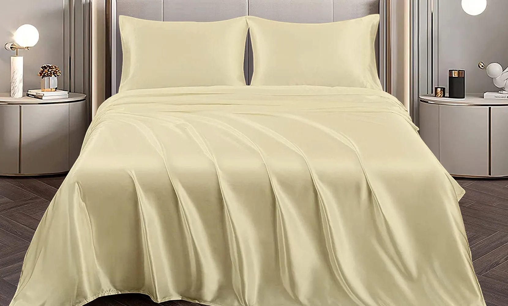 Silky-Soft Satin Sheet Set (4-Piece)