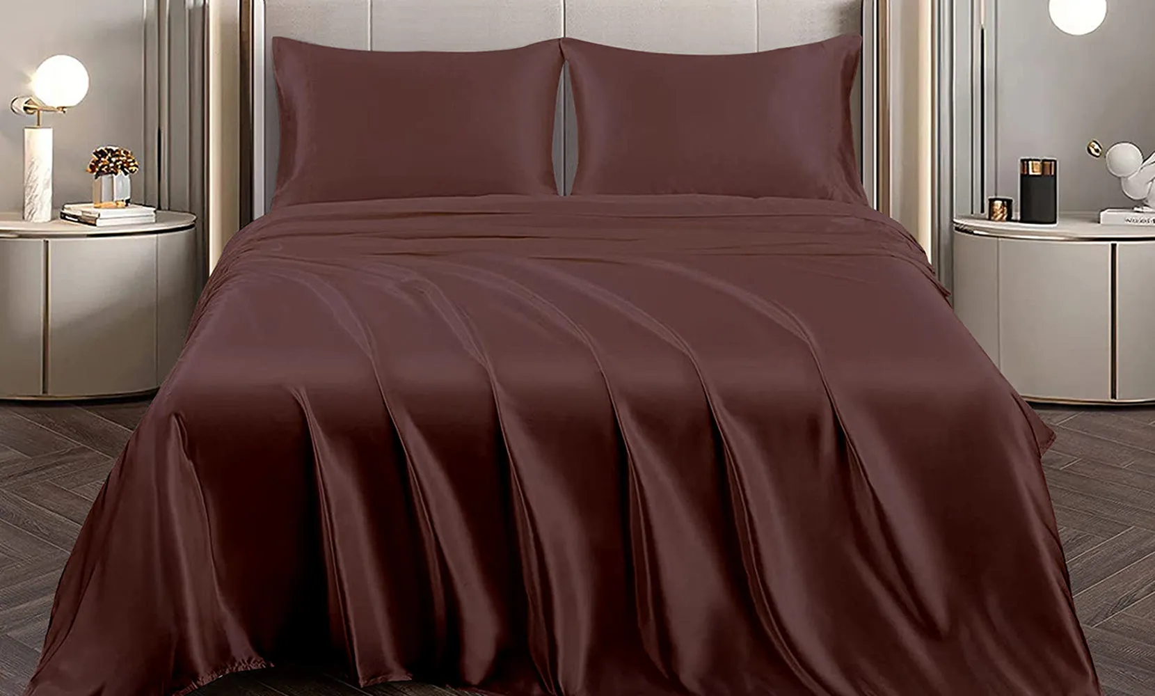 Silky-Soft Satin Sheet Set (4-Piece)